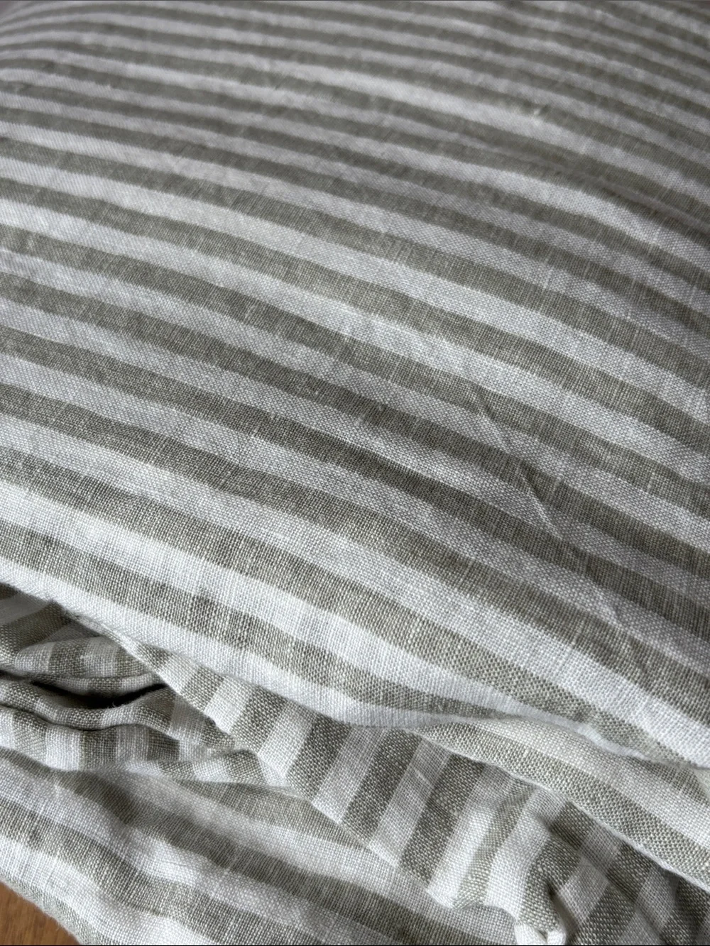 Quince Linen Willowleaf Stripe Queen Sheet Set